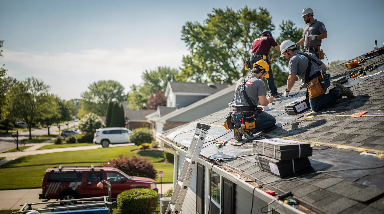 Roof Repair in Warrenville, IL around you